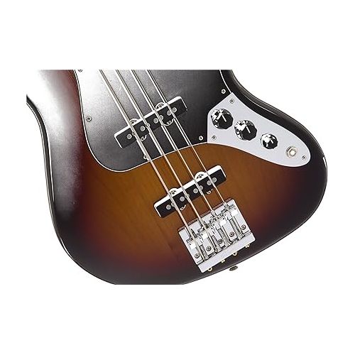  Fender Geddy Lee Jazz Bass, 3-Color Sunburst, Maple Fingerboard