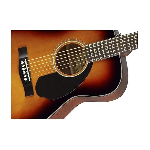  Fender CC-60S Concert Acoustic Guitar, with 2-Year Warranty, 3-Color Sunburst