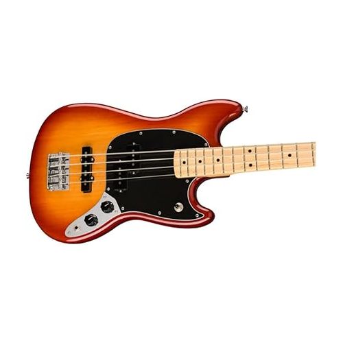  Fender Player Mustang Bass, Sienna Sunburst, Maple Fingerboard