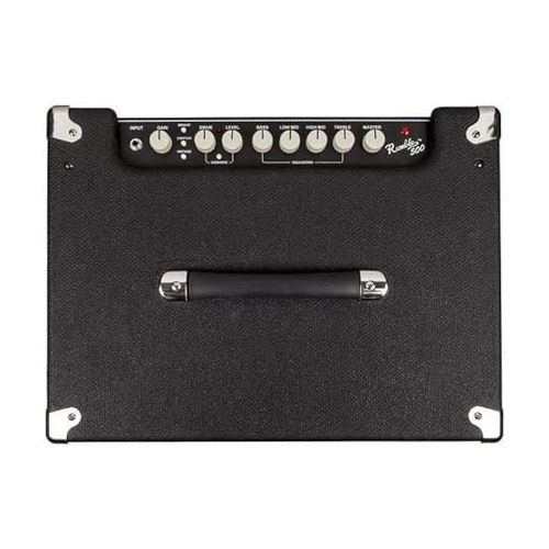  Fender Rumble 500 V3 Bass Amp for Bass Guitar, 500 Watts, with 2-Year Warranty 2x10 Inch Eminence Speakers with Compression Horn, Overdrive Circuit, Tone Voicing, Effects Loop and Direct XLR Output