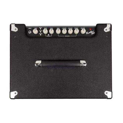  Fender Rumble 500 V3 Bass Amp for Bass Guitar, 500 Watts, with 2-Year Warranty 2x10 Inch Eminence Speakers with Compression Horn, Overdrive Circuit, Tone Voicing, Effects Loop and Direct XLR Output