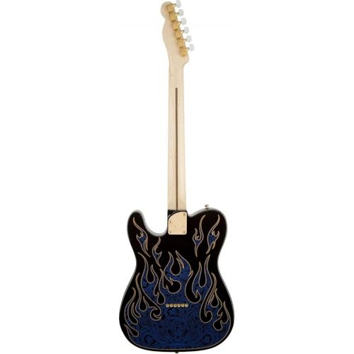  Fender James Burton Telecaster, Maple Fretboard - Blue Paisley Flames