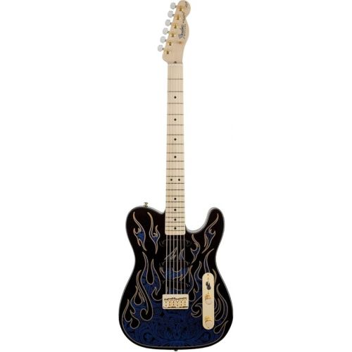  Fender James Burton Telecaster, Maple Fretboard - Blue Paisley Flames