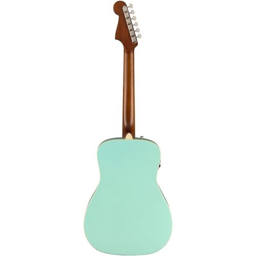  Fender Malibu Player Acoustic Electric Guitar, Aqua Splash, Walnut Fingerboard