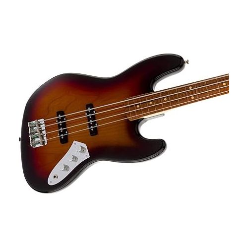 Fender Jaco Pastorius Jazz Electric Bass Guitar, Fretless, Rosewood Fretboard - 3-Color Sunburst