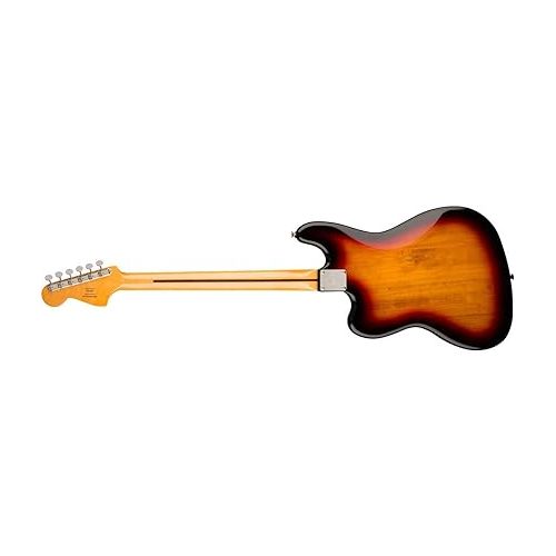  Squier by Fender 6-String Bass Guitar Classic Vibe Bass VI, with 2-Year Warranty, 3-Color Sunburst, Right-Handed, with Pickup Switches and High-Pass Filter Switch, Laurel Fingerboard
