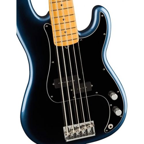  Fender American Professional II 5-String Precision Bass, Dark Night, Maple Fingerboard