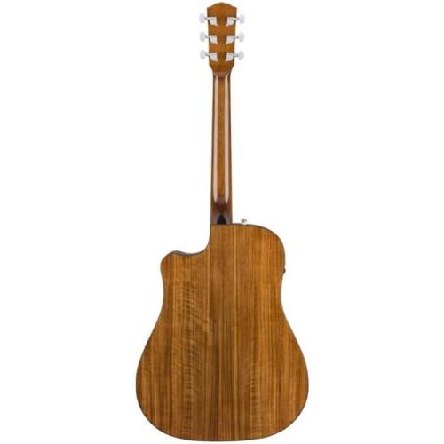  Fender CD-140SCE Dreadnought Cutaway Acoustic Electric Guitar, with 2-Year Warranty, Fishman Pickup and Preamp System, Natural, with Case