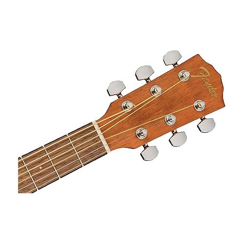  Fender FA-15 3/4-Scale Kids Steel String Acoustic Guitar - Green Learn-to-Play Bundle with Gig Bag, Tuner, Strap, Picks, Fender Play Online Lessons, and Austin Bazaar Instructional DVD