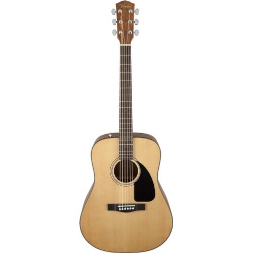  Fender CD-60 Dreadnought Acoustic Guitar - Natural Bundle with Gig Bag, Strap, Tuner, Strings, Picks, Instructional Book, and Austin Bazaar Instructional DVD