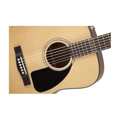  Fender CD-60 Dreadnought Acoustic Guitar - Natural Bundle with Gig Bag, Strap, Tuner, Strings, Picks, Instructional Book, and Austin Bazaar Instructional DVD