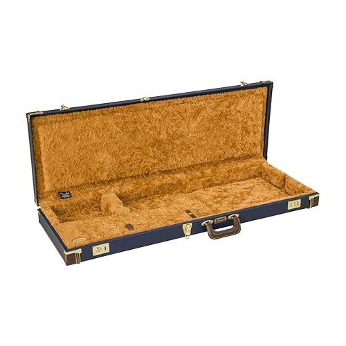  Fender Classic Series Wood Case, Stratocaster/Telecaster, Navy Blue