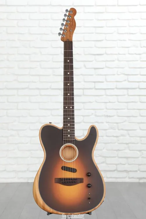  Fender Acoustasonic Player Telecaster Acoustic-electric Guitar - Shadow Burst with Rosewood Fingerboard