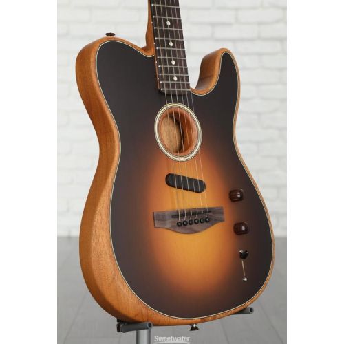  Fender Acoustasonic Player Telecaster Acoustic-electric Guitar - Shadow Burst with Rosewood Fingerboard