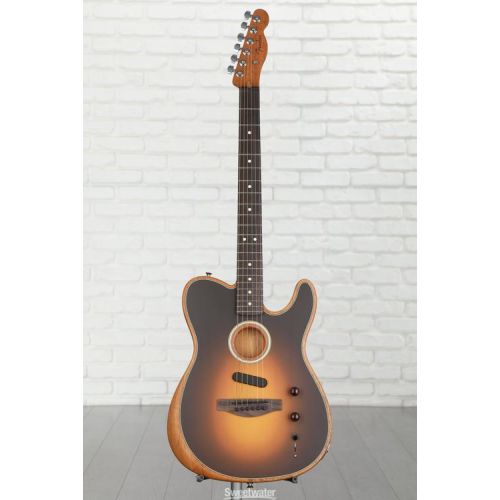  Fender Acoustasonic Player Telecaster Acoustic-electric Guitar - Shadow Burst with Rosewood Fingerboard