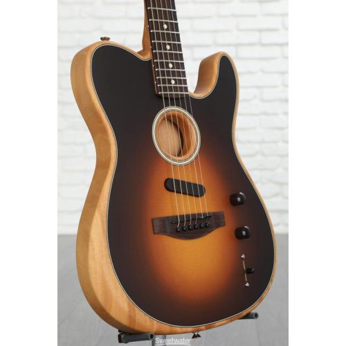  Fender Acoustasonic Player Telecaster Acoustic-electric Guitar - Shadow Burst with Rosewood Fingerboard