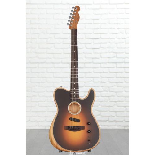  Fender Acoustasonic Player Telecaster Acoustic-electric Guitar - Shadow Burst with Rosewood Fingerboard