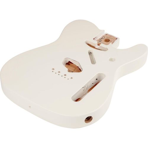  Fender Alder Stratocaster Body - Vintage Bridge Routing - Olympic White