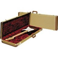Fender Deluxe Strat/Tele Case, Tweed w/ Red Poodle Plush Interior
