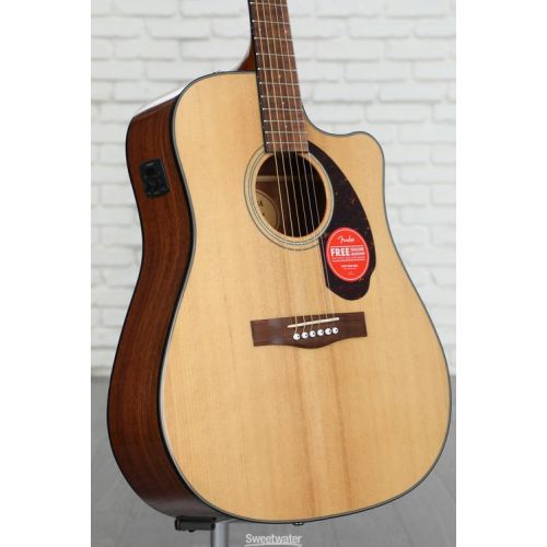  Fender CD-140SCE Dreadnought Acoustic-Electric Guitar - Natural