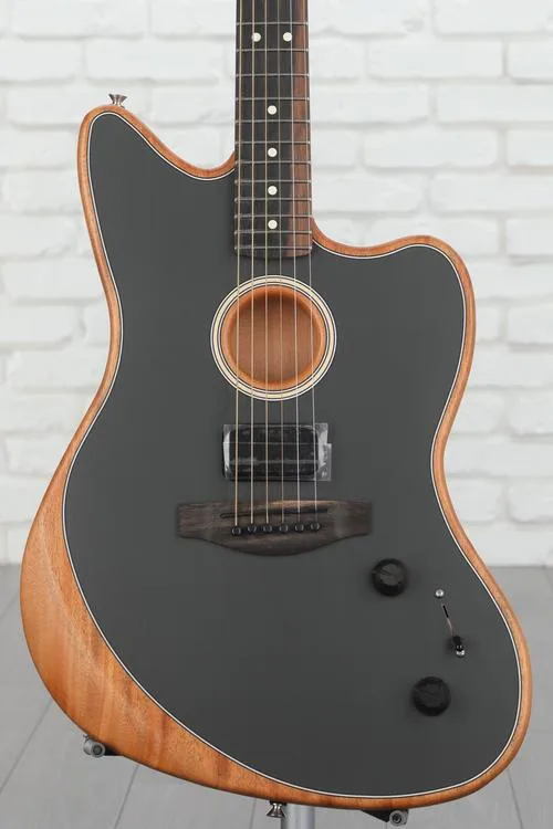 Fender American Acoustasonic Jazzmaster Acoustic-electric Guitar - Tungsten