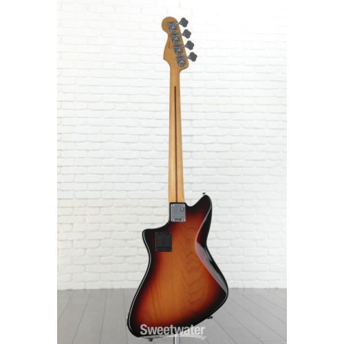  Fender Player Plus Active Meteora Bass Guitar - 3-Tone Sunburst with Maple Fingerboard