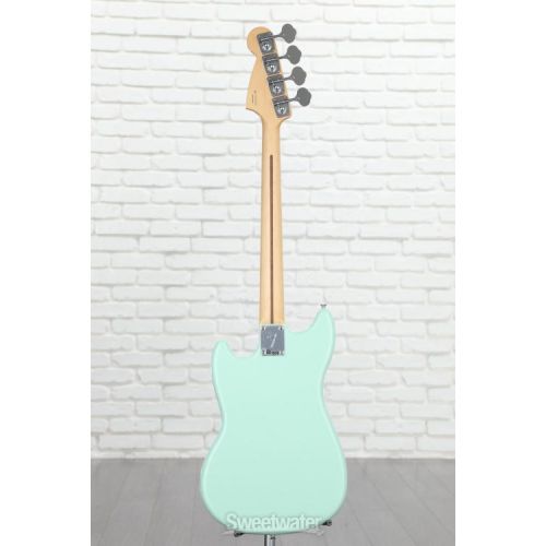 Fender Special Edition Mustang PJ Bass - Surf Green with Pau Ferro Fingerboard, Sweetwater Exclusive in the USA