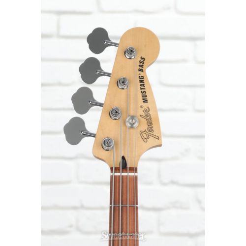  Fender Special Edition Mustang PJ Bass - Surf Green with Pau Ferro Fingerboard, Sweetwater Exclusive in the USA