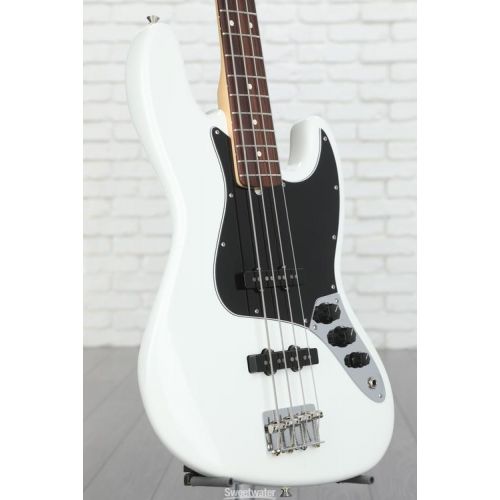  Fender American Performer Jazz Bass - Arctic White with Rosewood Fingerboard Demo