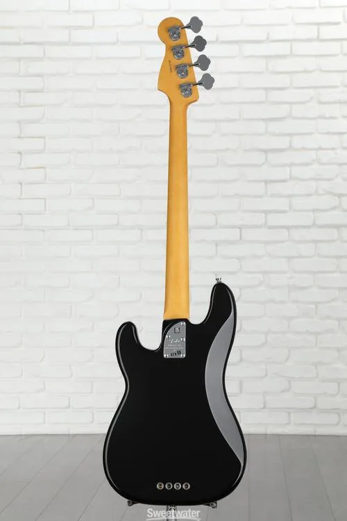  Fender American Professional II Precision Bass - Black with Maple Fingerboard Demo