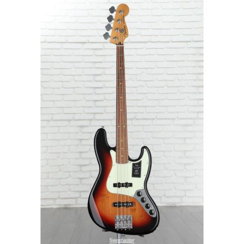  Fender Player Plus Active Jazz Bass - 3-tone Sunburst with Pau Ferro Fingerboard