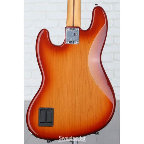  Fender Player Plus Active Jazz Bass - Sienna Sunburst with Maple Fingerboard