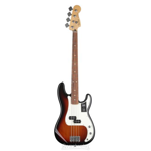  Fender Player Precision Bass - 3-Tone Sunburst with Pau Ferro Fingerboard