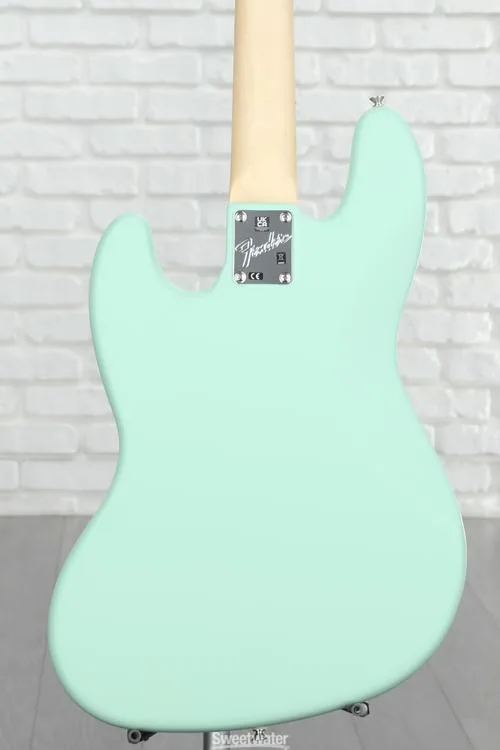  Fender American Performer Jazz Bass - Satin Surf Green with Maple Fingerboard