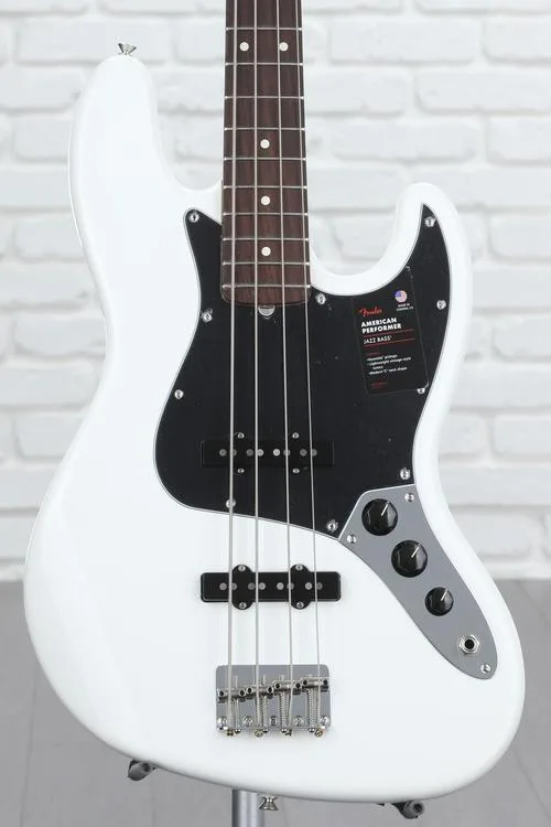 Fender American Performer Jazz Bass - Arctic White with Rosewood Fingerboard