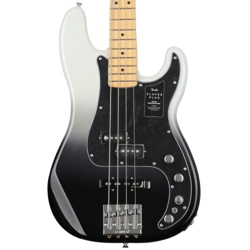  Fender Player Plus Active Precision Bass - Silver Smoke with Maple Fingerboard