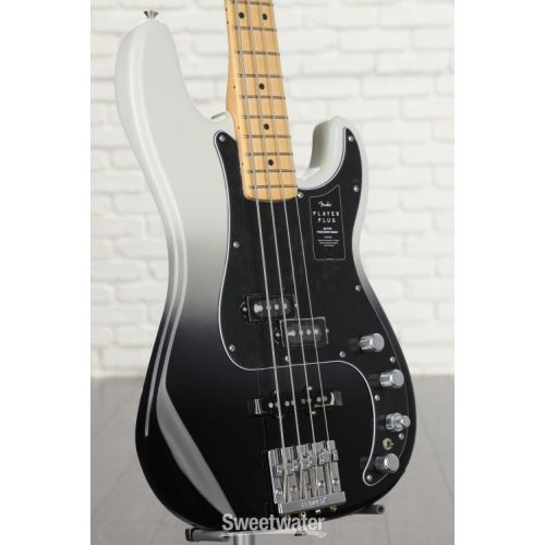  Fender Player Plus Active Precision Bass - Silver Smoke with Maple Fingerboard