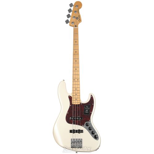  Fender Player Plus Active Jazz Bass - Olympic Pearl with Maple Fingerboard