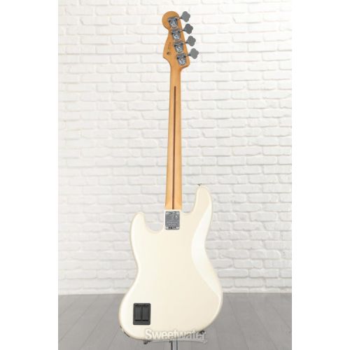  Fender Player Plus Active Jazz Bass - Olympic Pearl with Maple Fingerboard