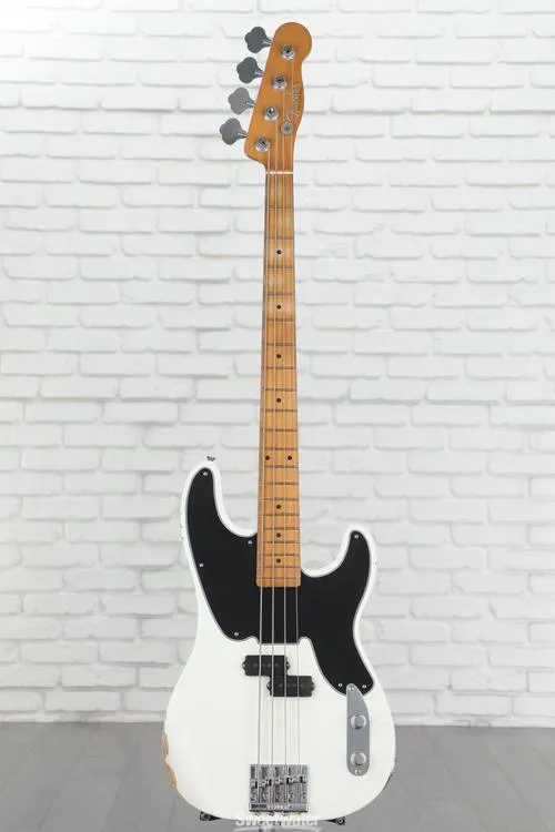  Fender Mike Dirnt Road Worn Precision Bass - White Blonde with Maple Fingerboard