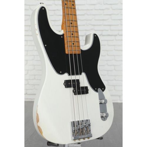  Fender Mike Dirnt Road Worn Precision Bass - White Blonde with Maple Fingerboard