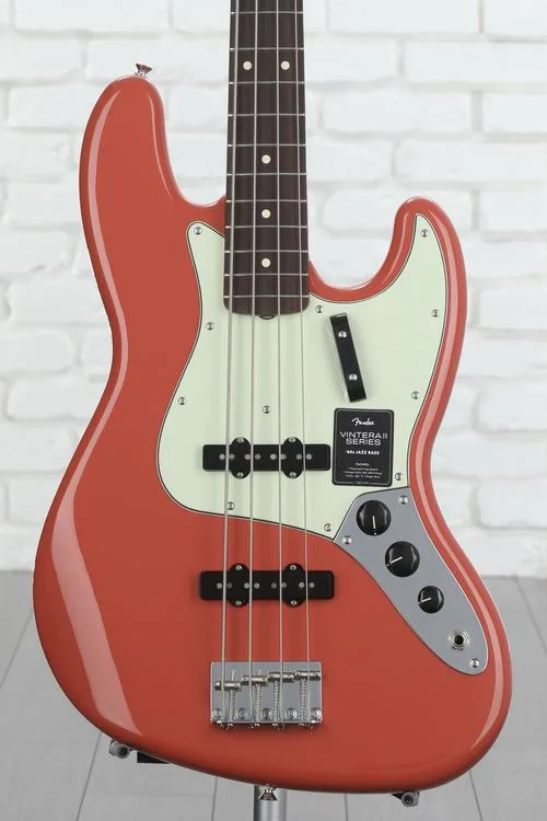 Fender Vintera II '60s Jazz Bass - Fiesta Red with Rosewood Fingerboard