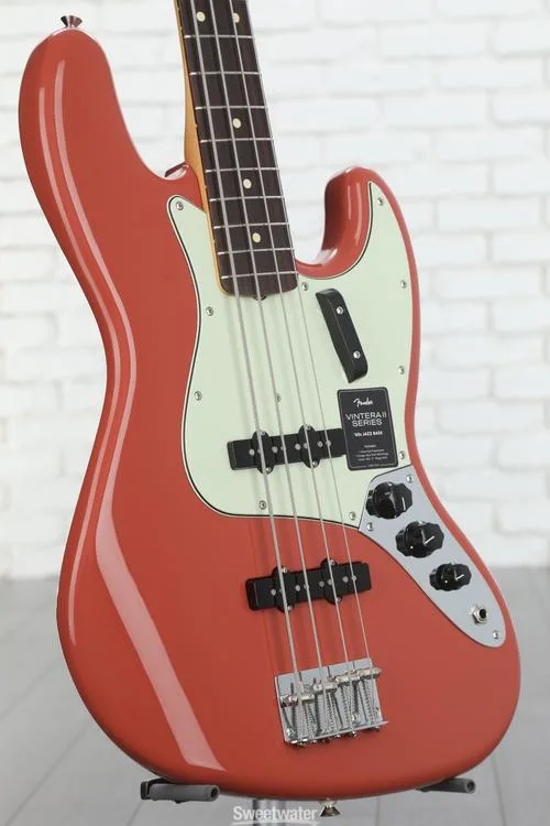  Fender Vintera II '60s Jazz Bass - Fiesta Red with Rosewood Fingerboard