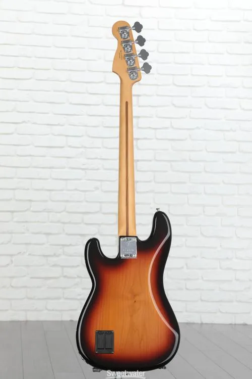  Fender Player Plus Active Precision Bass Guitar - 3-color Sunburst with Pau Ferro Fingerboard