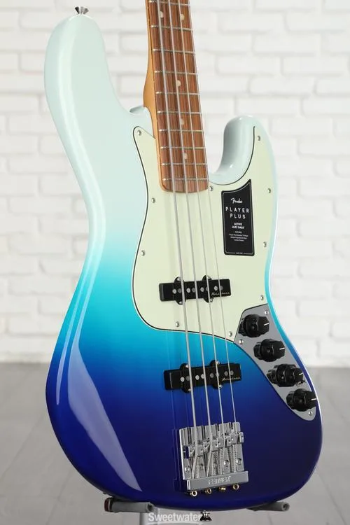  Fender Player Plus Active Jazz Bass - Belair Blue with Pau Ferro Fingerboard