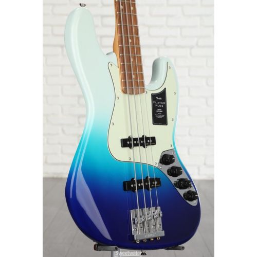  Fender Player Plus Active Jazz Bass - Belair Blue with Pau Ferro Fingerboard