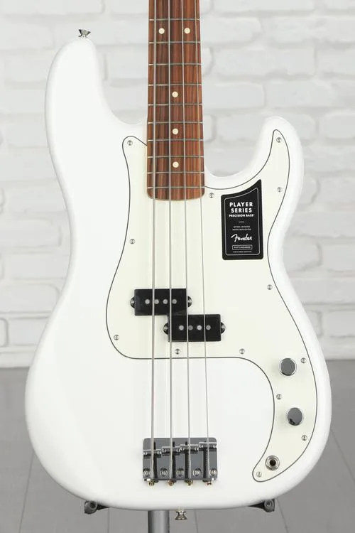 Fender Player Precision Bass - Polar White with Pau Ferro Fingerboard