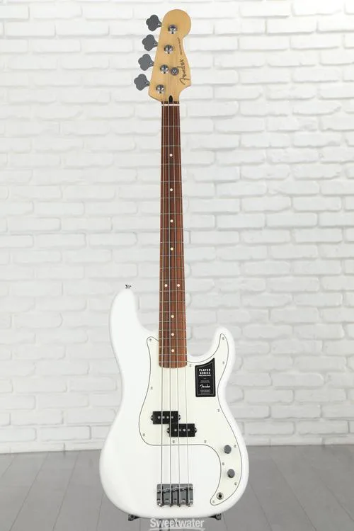  Fender Player Precision Bass - Polar White with Pau Ferro Fingerboard