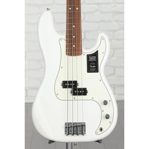  Fender Player Precision Bass - Polar White with Pau Ferro Fingerboard