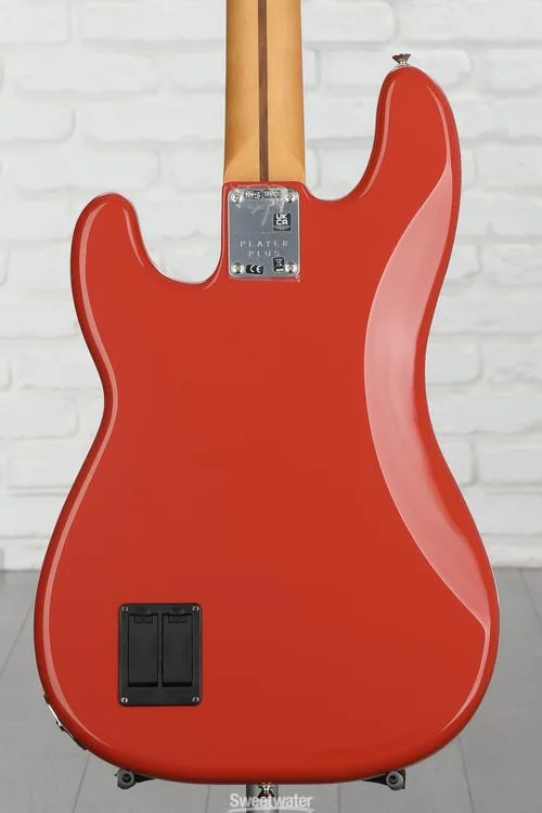  Fender Player Plus Active Precision Bass - Fiesta Red with Maple Fingerboard